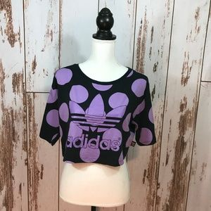 Adidas Pharell Williams Crop Tee Polka Dot